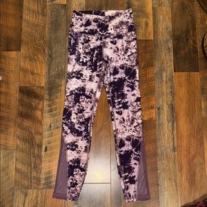 Under Armour Women's Purple Tie-Dye Leggings